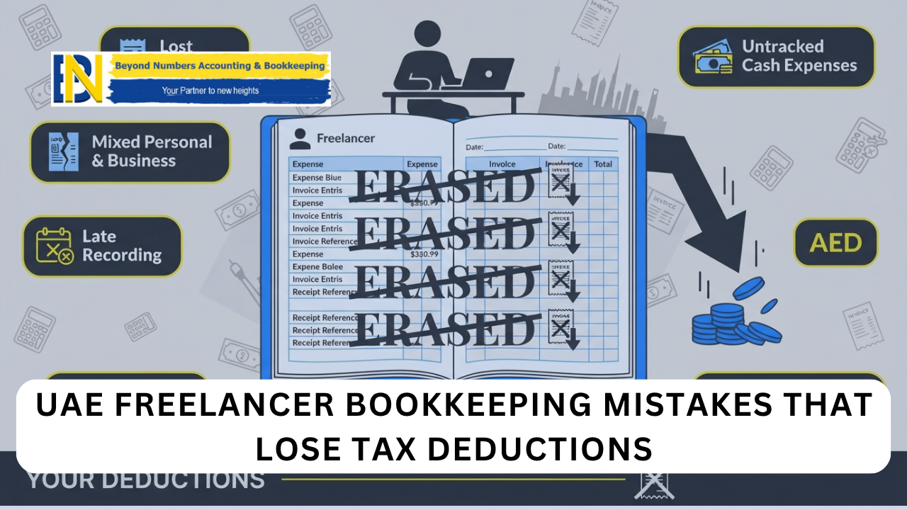 UAE freelancer bookkeeping mistakes tax deductions