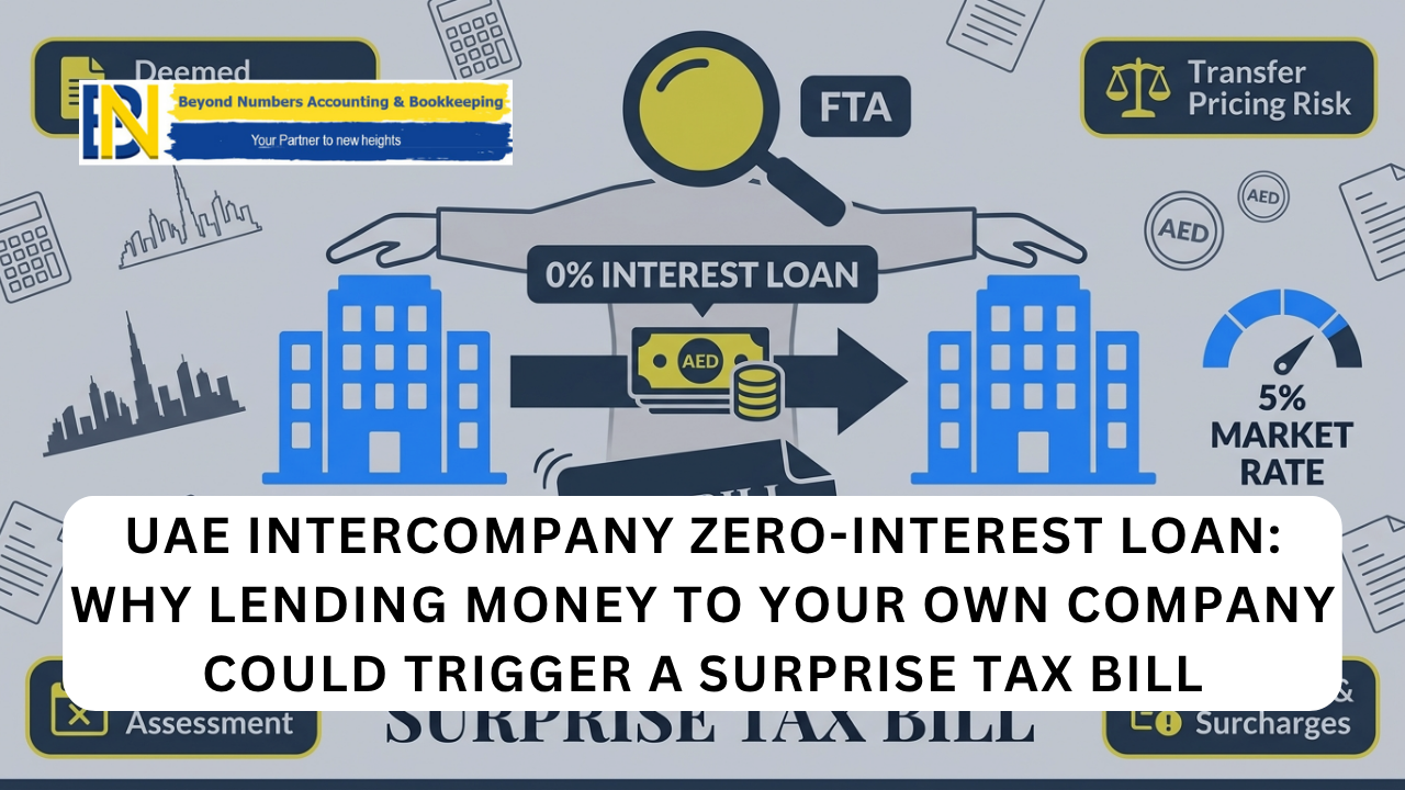 UAE intercompany zero-interest loan taxable income
