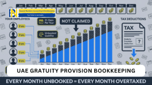 UAE gratuity provision bookkeeping corporate tax deduction
